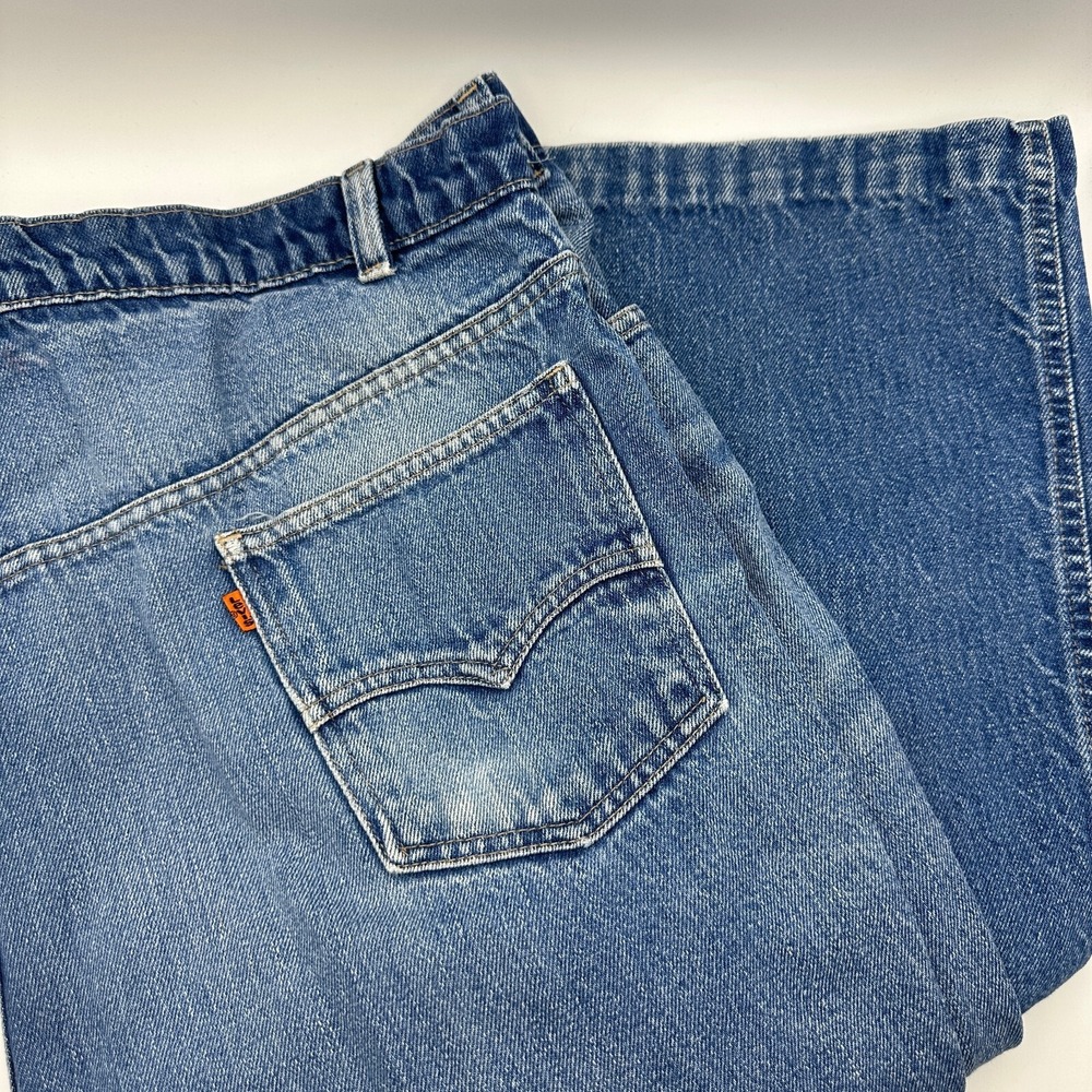 Levis‎ Bootcut Jeans 1987 Mens W42 L36 Blue Orange Tab Vintage Denim 41830-7117